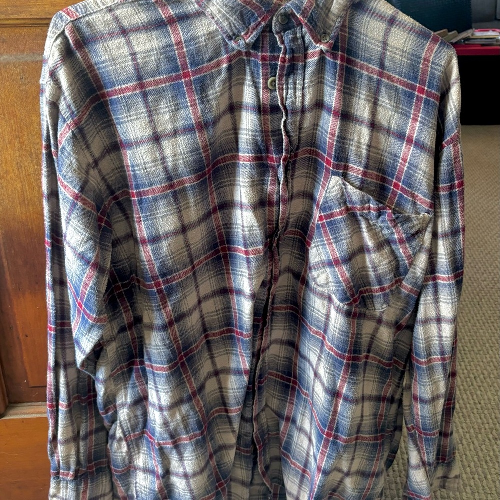90s Grunge-Style Men's Flannel